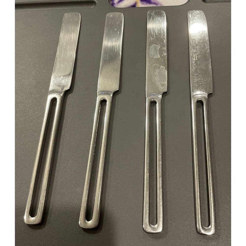 Towle Nordic 18/10 Stainless‎ Blunt Solid Knives Set Of 4 Indonesia Flatware